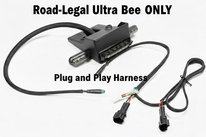 rear taillight, signals and housing along with wiring harness for an ultra bee taillight.