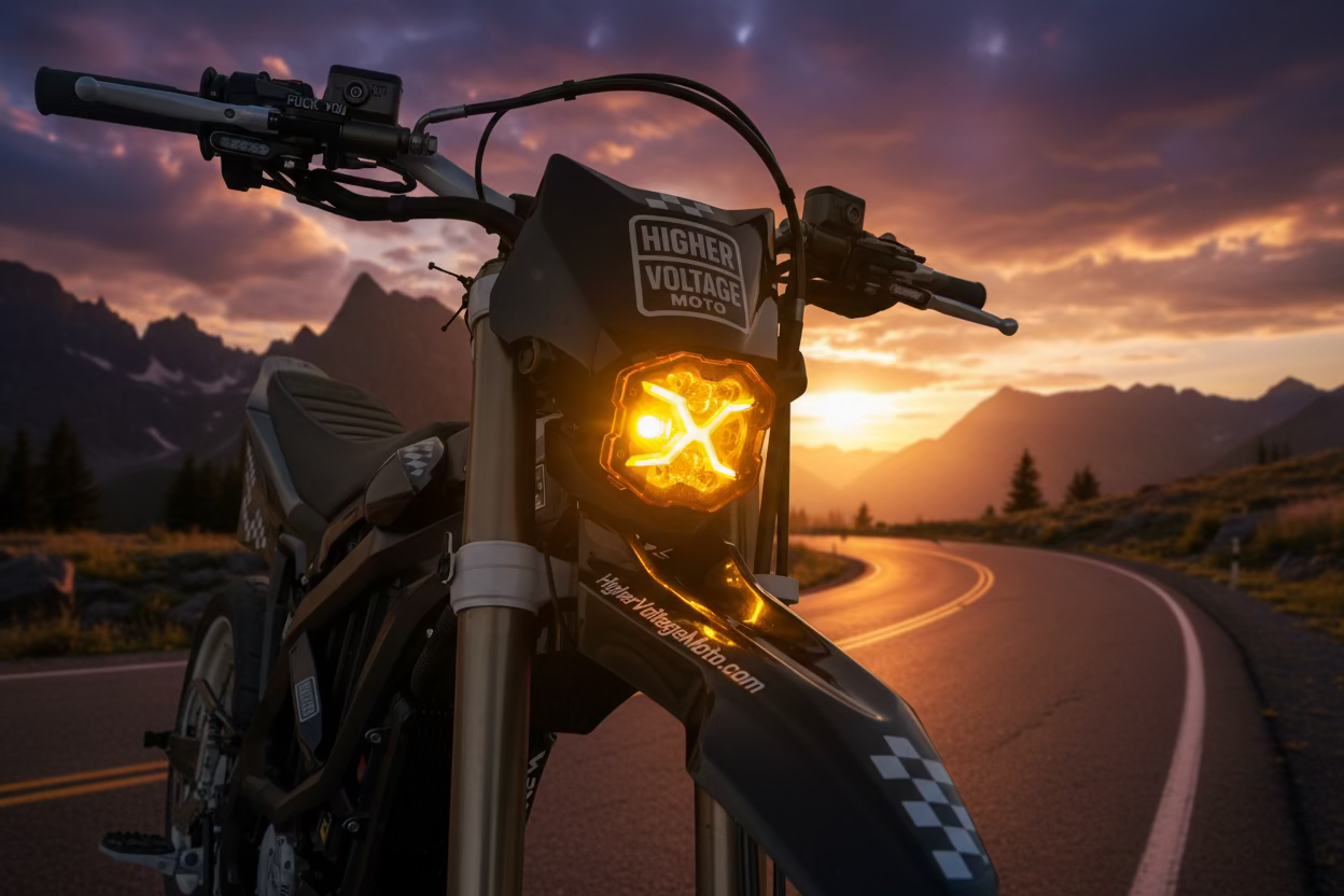 Ultra Bee Riot Light Surron Ultra Bee X-Light Headlight Upgrade – Higher Voltage Moto