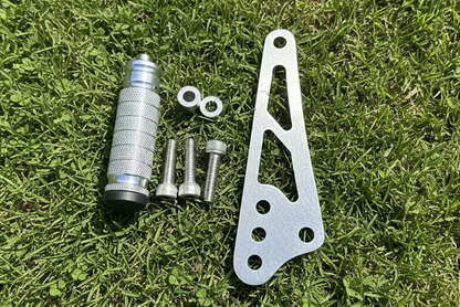 Talaria XXX Shift Lock Stunt Wheelie Peg Black/Silver/Raw Steel