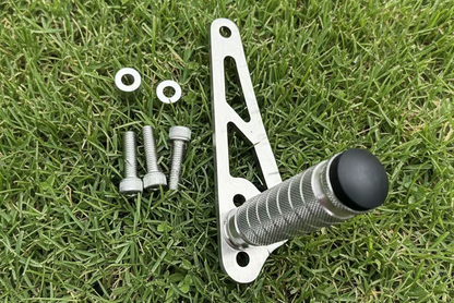 Talaria XXX Shift Lock Stunt Wheelie Peg Black/Silver/Raw Steel