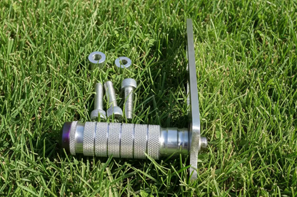 Talaria XXX Shift Lock Stunt Wheelie Peg Black/Silver/Raw Steel