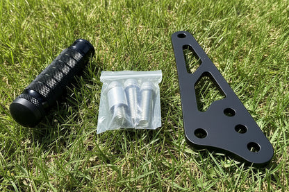 Talaria XXX steel mount and peg that acts as a lock for the foot for stunts  in place of a motorcycle shifter.